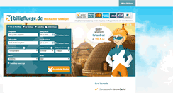 Desktop Screenshot of billigfluege.de